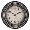 Часы настенные круг 40см корпус черный с золотом Классика Рубин 4027-001